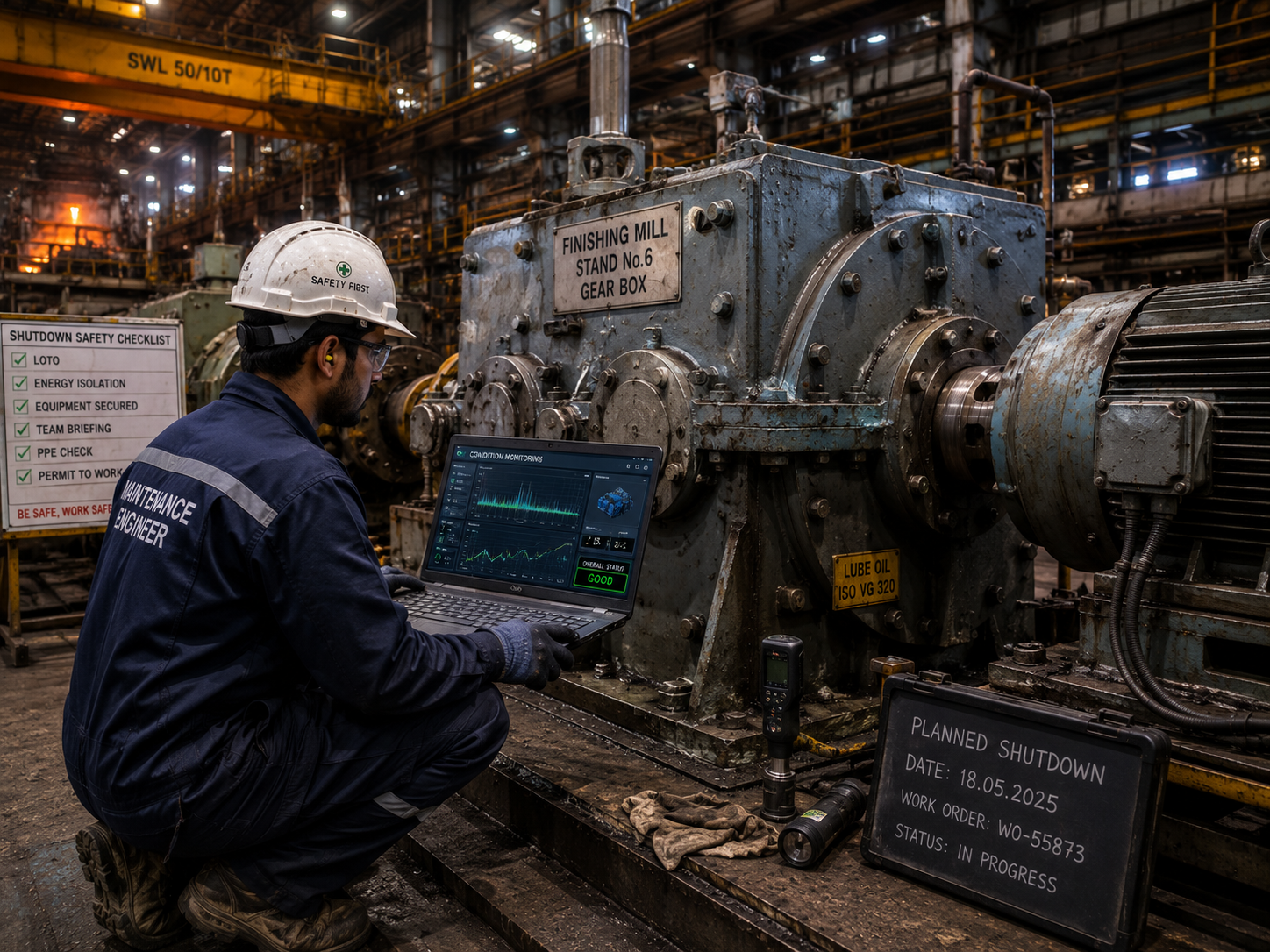 Steel plant maintenance and reliability